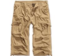 BRANDIT URBAN LEGEND VINTAGE 3/4 SHORTS MENS MILITARY PATROL COTTON CARGOS BEIGE