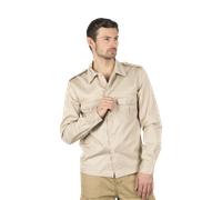 Brandit US Shirt Long Sleeve, color: beige, size: M