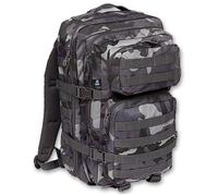 Brandit US Cooper L Backpack, black/camouflage, One size