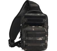 Brandit US Cooper Sling Backpack, black/camouflage, One size