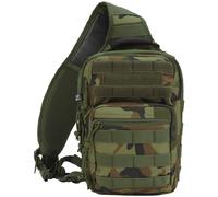 Brandit US Cooper Sling Pack One Strap Backpack Everyday Carry Bag Woodland Camo