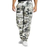 Brandit Pants US Ranger, White/Black/Grey, L Men