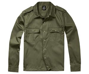 Brandit US Shirt 1/1 Patrol Army Tactical Mens Combat Long Sleeve Uniform Olive
