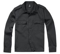 Brandit US Shirt 1/1 Work Security Army Gear Uniform Mens Long Sleeved Black