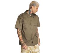 Brandit Us 1/2 Shirt, green, size S