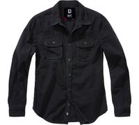 Brandit Vintage Long Sleeve Ladies Shirt, black, size S for Women