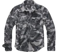 Brandit Vintage Longsleeve Shirt, black-grey, size 5XL for Men