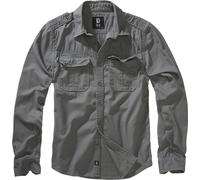 Brandit Vintage Longsleeve Shirt, black-grey, size 7XL for Men