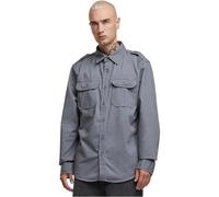Brandit Vintage Shirt Long Sleeve, Color: charc grey, Size: M
