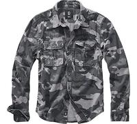 Brandit Vintage Shirt Longsleeve, grey camo, 5XL