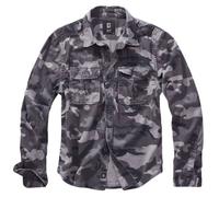 Brandit Vintage Shirt Long Sleeve Grey Camo Size Xx Large