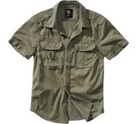 Brandit Vintage Shirt Short Sleeve, Color: olive, Size: XXL