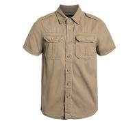 Brandit Vintage Short Sleeve Shirt Beige M Men