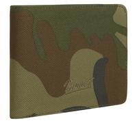 Brandit Wallet Four Zipped Coin Compartment Card Slots Foldable Woodland Camo
