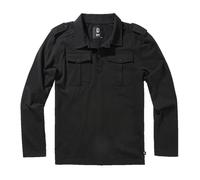Brandit Willis Long Sleeve Polo Black S Men