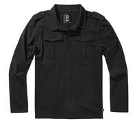 Brandit Willis Poloshirt Long Sleeve, Color: black, Size: XXL