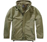 Brandit Windbreaker Jacket Front Zip Green Men XL