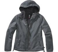 Brandit Windbreaker Frontzip Ladies Jacket, black-grey, size 5XL for Women