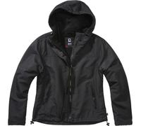 Women's full-zip hooded waterproof jacket Brandit Noir XL