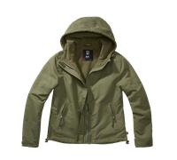 Brandit Windbreaker Frontzip Ladies Jacket, green, size 2XL for Women