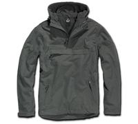 Brandit Windbreaker Jacket, black-grey, size S for Men