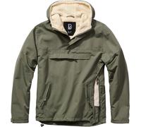 Brandit Windbreaker Sherpa Jacket, green, size 2XL for Men