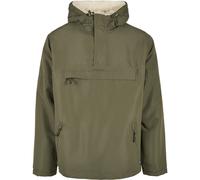 Brandit Windbreaker Sherpa Jacket Half Zip Chest Pocket Fur Insert in Hood