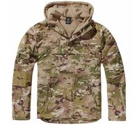 Brandit Windbreaker Windproof Water Resistant Fleece Lined Hooded Anorak Jacket