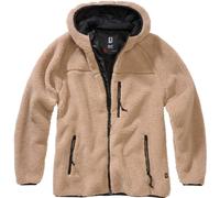 Brandit Women Jacke Ladies Teddyfleecejacket hood Camel