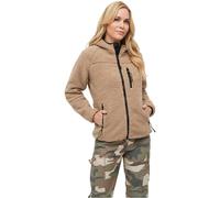 Brandit Women Teddyfleece Jacket Hoode, Color: camel, Size: 5XL