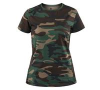 Brandit Women T-Shirt, Color: woodland, Size: XS