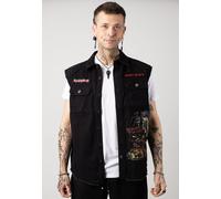 Brandit x Iron Maiden - Number Of The Beast Vintage - Vest - black - 3XL - 100% Cotton 3XL