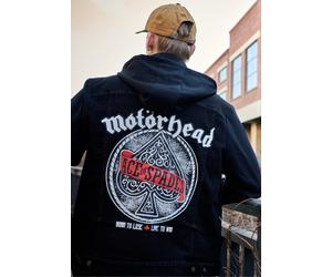 Brandit x Motörhead - Cradock Denim Black/Black - Jeans Jacket - black - L - 80% Cotton, 18% Polyester, 2% Elastane L