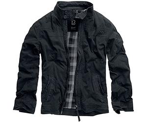 Brandit Yellowstone Men Between-Seasons Jacket Black S, 100% Cotton, Regular