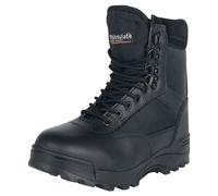 Brandit Tactical Military Combat Side Zip Boots Police Leather Footwear Black
