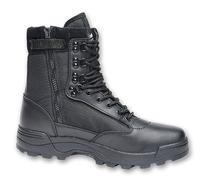 Brandit Zipper Tactical Boots, black, size 47 for Men