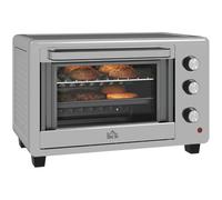 Brandless 30L Mini Electric Oven Silver 60-230℃ With Accessories For Baking Roasting Toasting Home Kitchen Countertop