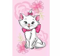 BrandMac Aristocats Marie Cat Fleece Blanket 100 x 150 cm | Soft & Cozy 100% Polyester Throw for Kids | Lightweight & Warm Cartoon Throw for Sofa, Bed & Travel | Official Disney Design