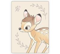 BrandMac Bambi Fleece Blanket for Kids - 100% Polyester, Soft & Cozy, 100x140 cm - Disney Character Design