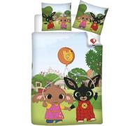 Brandmac Bing Reversible Bedding Set, 100% Cotton, Duvet Cover 100 x 135 cm + Pillowcase 40 x 60 cm, with Bing and Sula
