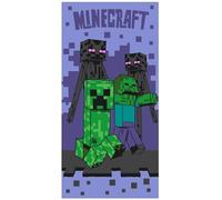 BrandMac Minecraft Kids Bath Pool Beach Towel 70 x 140 cm - Super Soft & Absorbent 100% Cotton Towel | Minecraft 'Sketch Mobs' Design