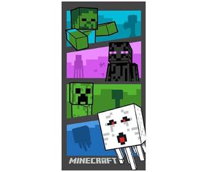 BrandMac Minecraft Kids Bath Pool Beach Towel 70 x 140 cm - Super Soft & Absorbent 100% Cotton Towel | Minecraft 'Adventure Time' Design