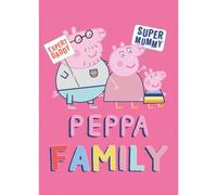 BrandMac Peppa Pig Family Pink Polyester Polar Fleece Blanket 100x140 cm