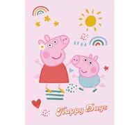 BrandMac Peppa Pig Happy Days Polyester Polar Fleece Blanket 100x140 cm