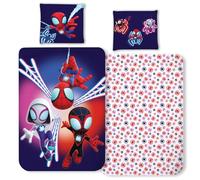 BrandMac Spidey Baby Bedding Set | Cot Size Duvet Cover 100x140 cm + Pillowcase 40x45 cm, 100% Cotton | Baby Bedlinen Set Perfect for Kids | Spidey Soft Reversible Bedding Set