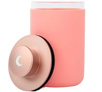 Brando Moon Glass Storage Jar Pro with Airtight Cute Lid Engraved with Moon - Smell Proof and Airtight Multi-Use Stash Container for Spices, Coffee etc - Perfect Travel Size 4" and 250ml