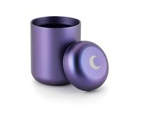Brando Moon Metal Pill Container Storage Jar Pocket Size Case - 1.8” x 2.8”