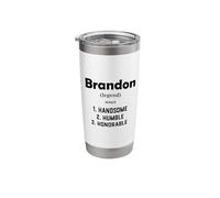 Brandon Definition Handsome Humble Honorable Costume Brandon Stainless Steel Insulated Tumbler