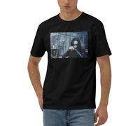 Brandon lee The Crow Oversized t Shirt Printed Movie Streetwear Tees Tops-(Large)