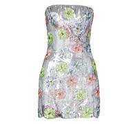 Brandon Maxwell The Esme sequined mini dress - Silver 8